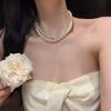 Women's Fashion Versatile Temperament Sweater Layered Retro Double-layer Winding Necklace