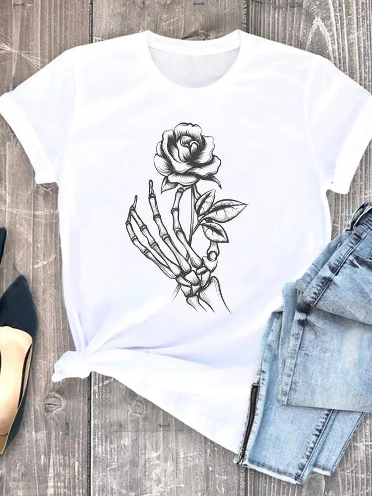 Witch Style Cute 90s Fall Autumn Style Halloween Thanksgiving Tees Ladies Clothing Clothes T Women Graphic Print Tshirts