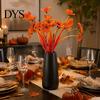 Lifelike Plastic Greenery Vines Autumn Artificial Flowers Bouquet, Realistic Floral Arrangement with Layered Quirky Fun Decor for Living Room