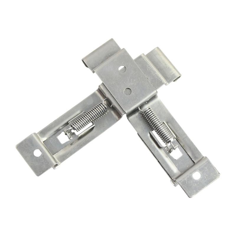 Rvs Auto Kenteken Frame Houder Trailer Nummerplaat Clips Lente Beugel Cover Vaste Accessoires 1 Paar