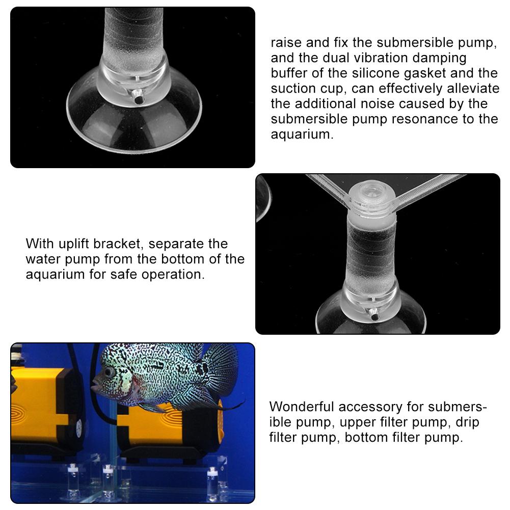 Fish Tank Acrylic Submersible Pump Bracket Aquarium Upper Drip Bottom Filter Pumps Uplift Rack