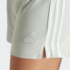 Adidas Essentials Solid Slim Fit Sports Casual Shorts Women Bottoms Linen-Green IY4183