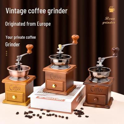 Retro Handkurbel-Kaffeebohnenmühle - Manuelles Haushaltsküchenwerkzeug
