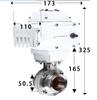 19-108mm Pipe 1.5" 2" -4" Tri Clamp 304 316L Stainless Steel Sanitary Butterfly Valve With Electric actuator For Home Brew