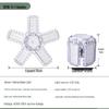 King Kong Folding Leaf UFO LED Bulb E27 Screw Lamp for Home and Garage
