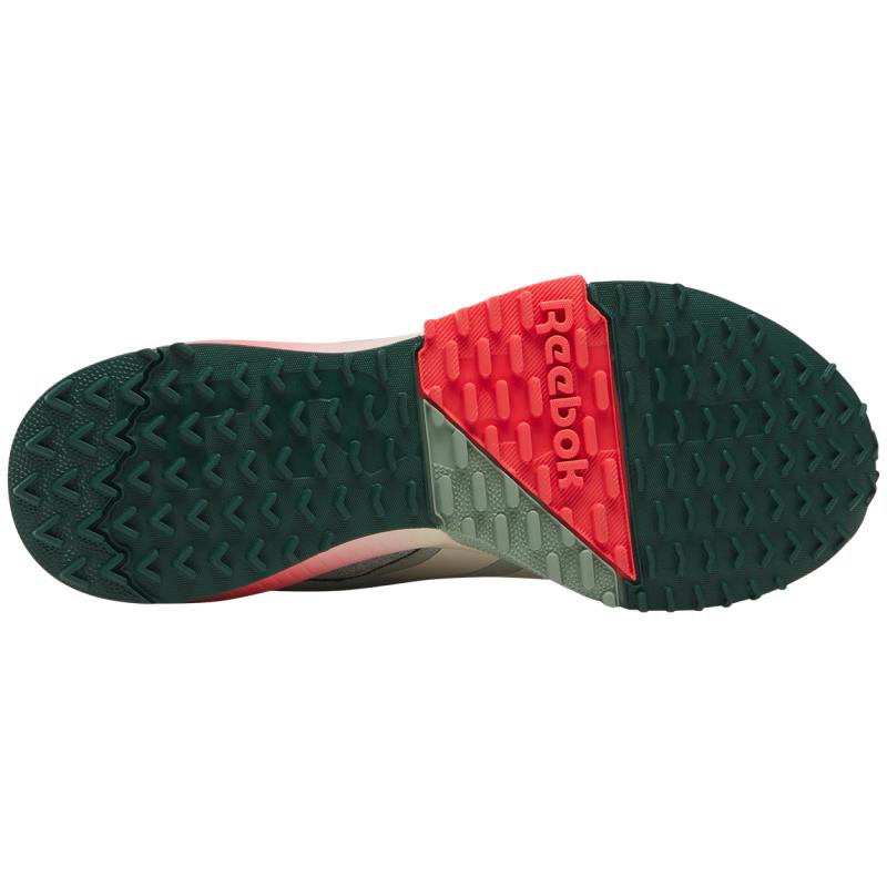 Reebok Abrasion Resistant Breathable Low Top Casual City Commute Running Shoes Women's Red Green Sneakers 100209970