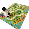 Cartoon Educational Traffic Road Map Floor Mat for Kids Room