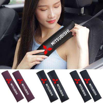 Gjdn6 Car Safety Belt Shoulder Pad Safety Strap Cotton Flannel Cover for Lancer ASX Outlander Pajero Evolution Accessories