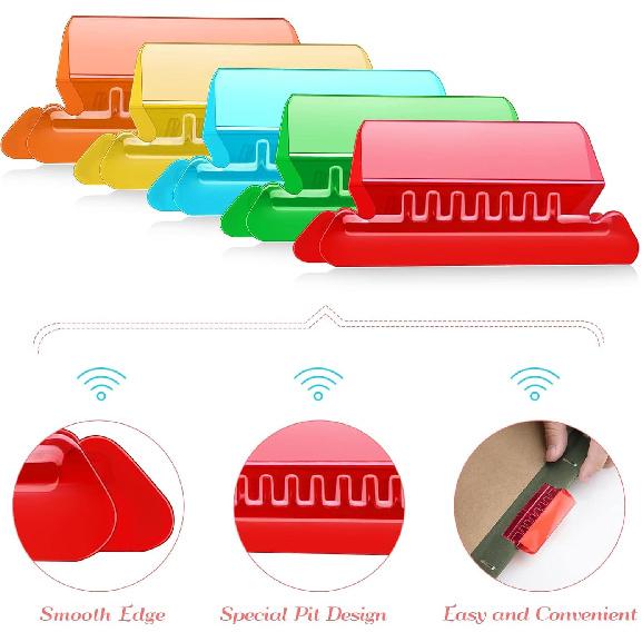 File Folder Tabs, Paxcoo 50 Sets Hanging File Folder Tabs and erts, Plastic Tabs for Hanging Folders, Multicolor
