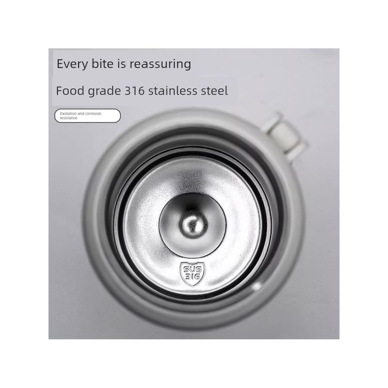 Stylish Couple's High-Appearance Water Bottle, 316 Stainless Steel Large-Capacity Thermos Cup, Simple Design with Carrying Strap, Portable Water Cup