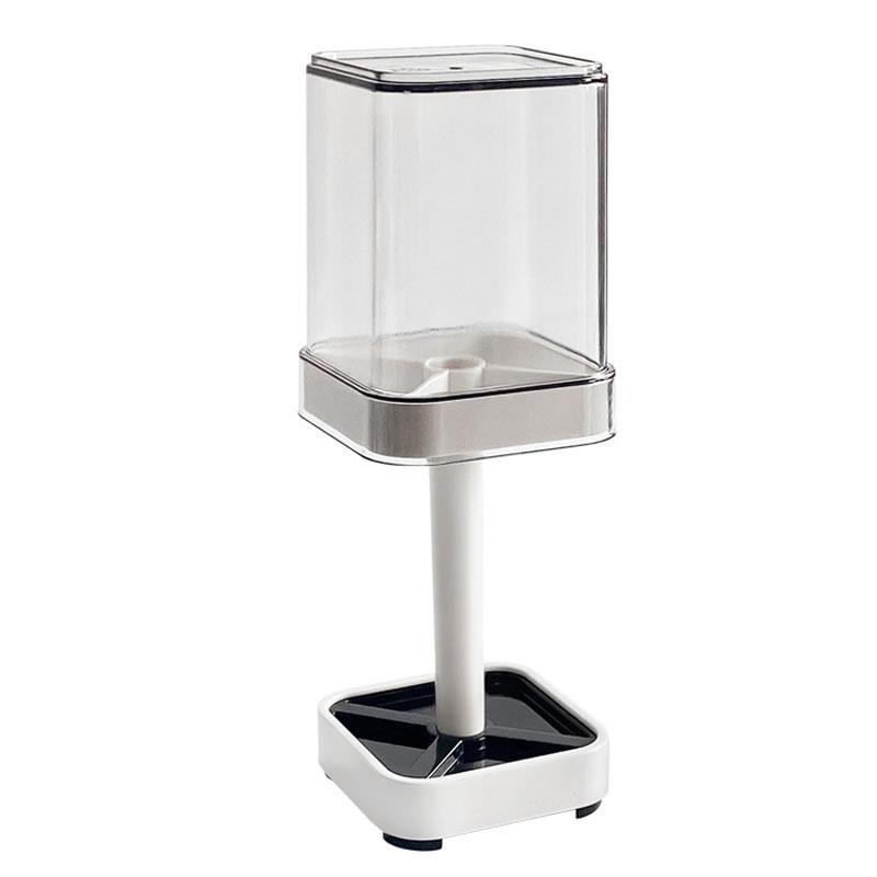 

Держатель для зубных щеток, с крышкой/стаканчиком, Настенный держатель для зубных щеток в ванную, Многофункциональное хранение для бритвы, расчески, Хороший помощник по дому белый