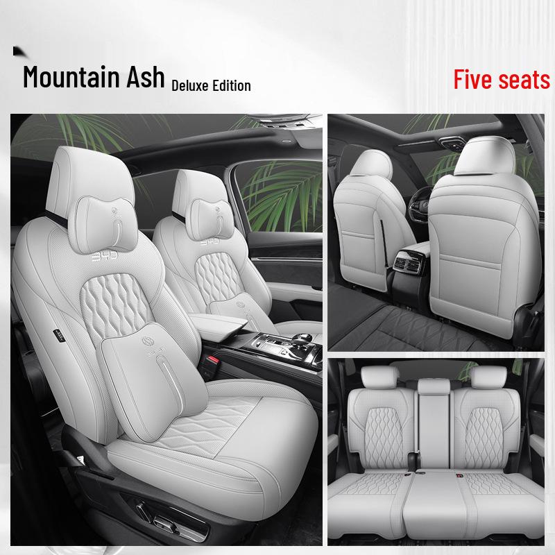 BYD Tang Full Leather Car Seat Cushion: Fits 5, 6, 7-Seater Models