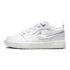 Jordan Air Jordan 1 Abrasion Resistant Low top Kids' Skateboarding Shoes White Children Aged 3 7 Years Old FQ9113-100