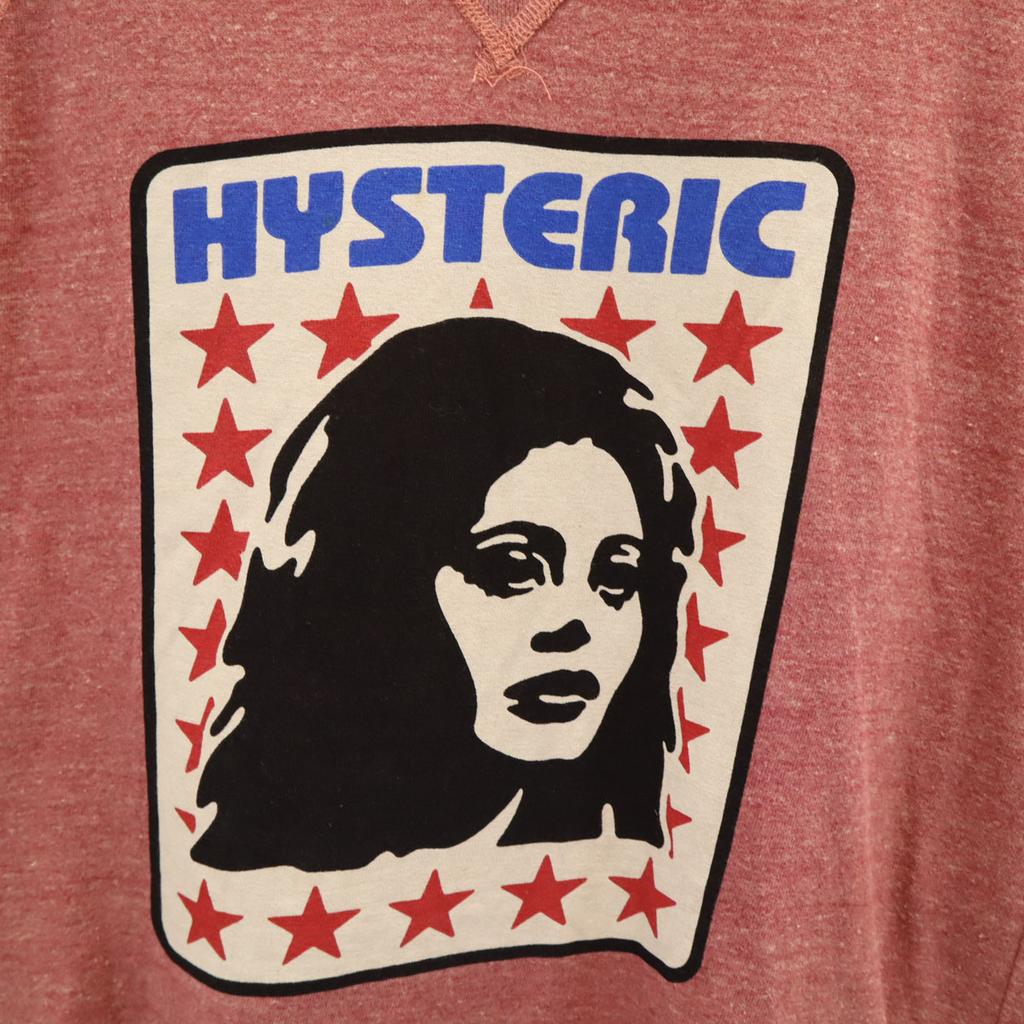 HYSTERIC GLAMOUR Made In Japan 7 Minutes Sleeve T-shirt FREE Red Series Women Used