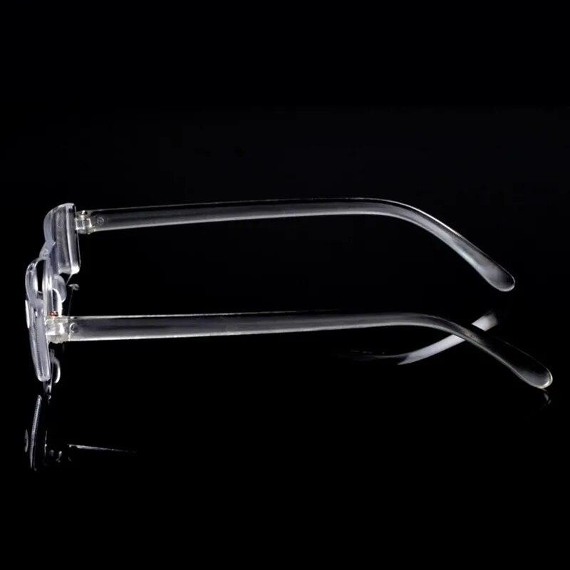 Menn Kvinner Rammeløse Lesebriller Klassiske Resin Klare Glass Briller Mote Ultralette Bærbare Presbyopi Briller