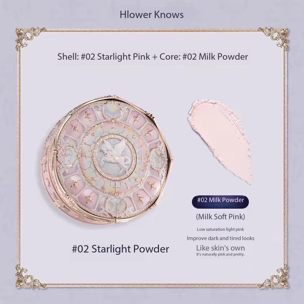 Flower Knows New Release Knight Unicorn Series Honey Loose Powder Shell 3 Colors