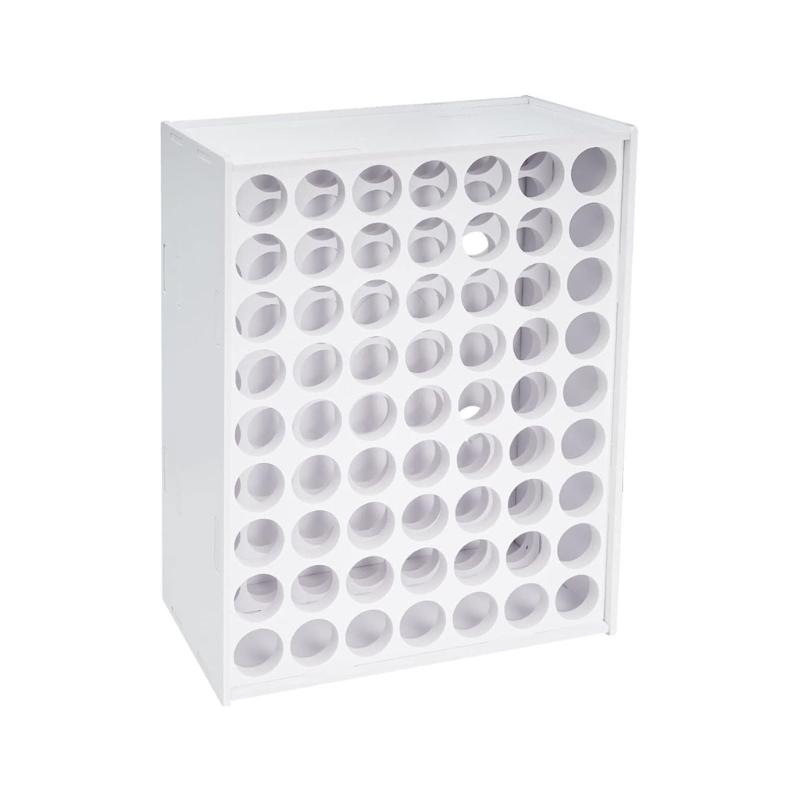 Vertical Paint Bottle Holder Practical Paint Rack 49/63 Hole Organizers for Craft Paint Bottles Space Saving