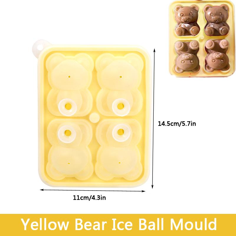 Silicone Rose Ice Cube Mold 3D Flower Shape Ice Cube Tray with Lid Ice Ball Maker for Cocktails Juice Whiskey Kitchen Gadget