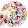 50-Piece Diamond Flower & Plant Graffiti Stickers: Waterproof Decorations for Journals, Water Bottles, Phones, and Computers.