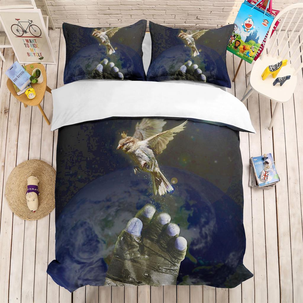 3d Printed Outer Space Pattern Duvet Cover Bedding Set Flower Pillowcase Quilt At Affordable S Free Real Reviews With Photos Joom Flower Pillowcase Quilt, Space Bedding King