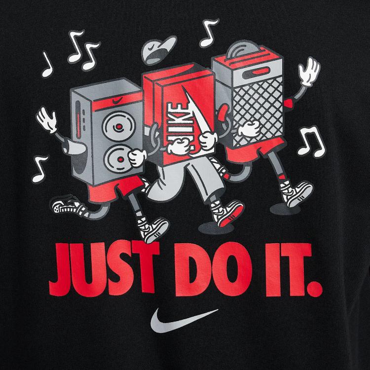 Nike Sportswear Comfortable Soft Casual Short Sleeve T-Shirt Unisex Tops Black HM5660010