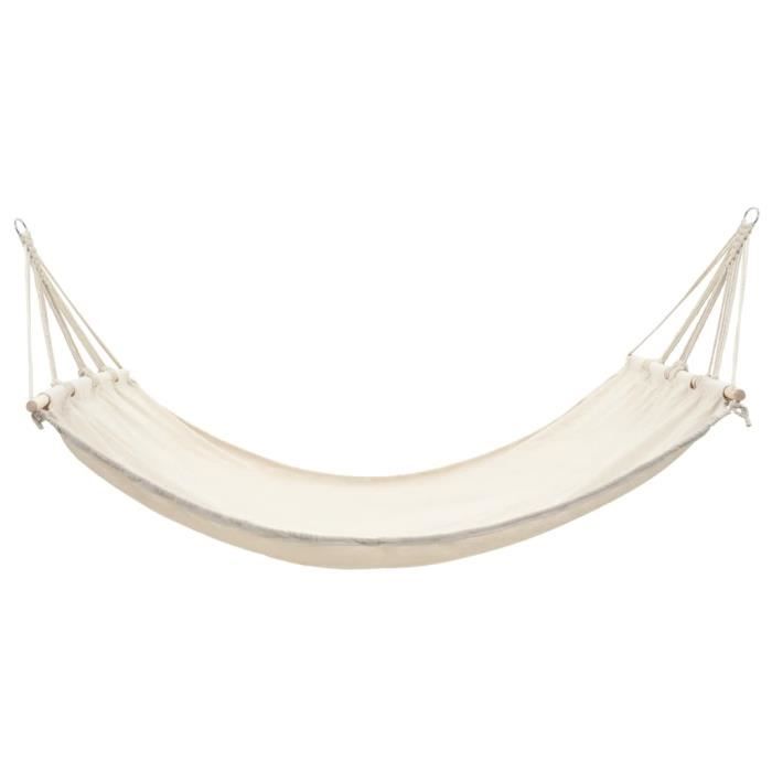 Hamac couleur crème 210 cm x 150 cm