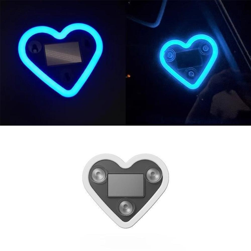 Solar Powered Car Tail LED Light Heart-Shaped Atmosphere Lamp  Vehicle Decoration