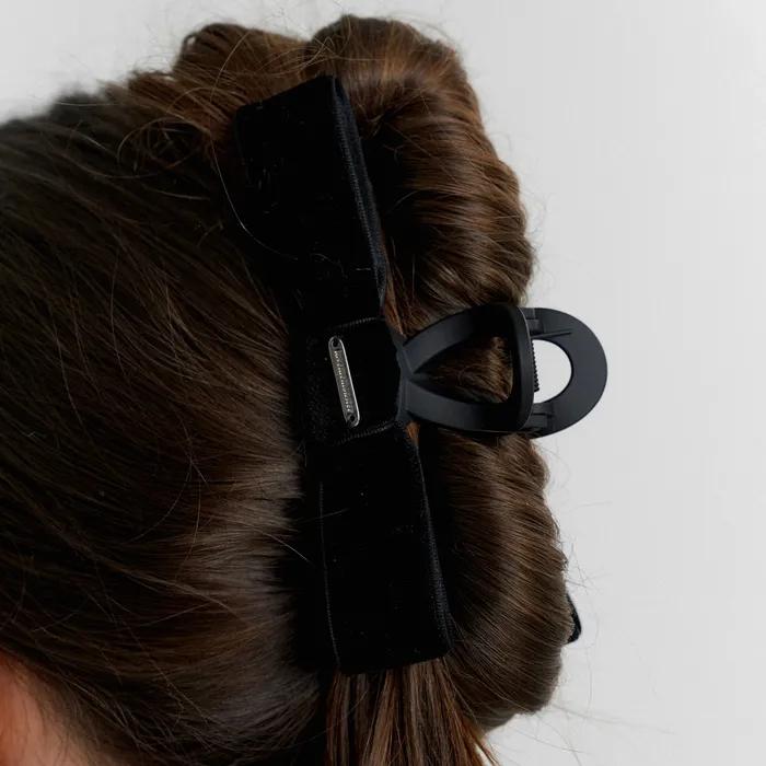 Classic Velvet Ribbon Hair Clip (L233MHA060)