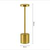 Simple LED Rechargeable Touch Metal Table Lamp Three Colors Bedside Cordless Desk Lamp Bar Outdoor Decoration Led Night Light