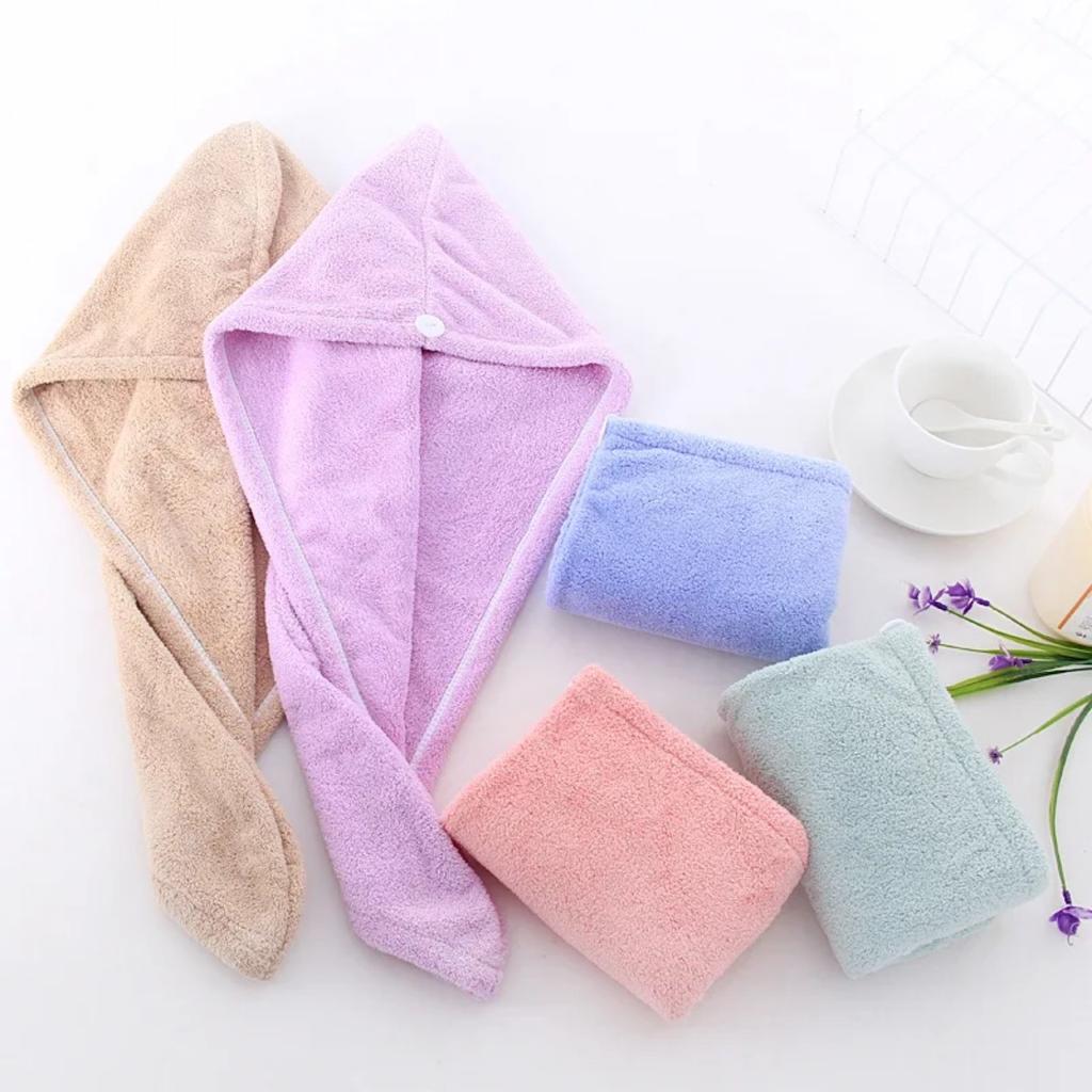 JOYBLISS Microfiber Hair Towel Magic Fast Drying Dryer Towel Women Wrap Head Absorption Water Bath Hat