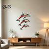 Decorative Toucan Parrot Prints 3Pcs Tropical Bird Wooden Wall Decor, 2D Flat Wood Outdoor Courtyard Decoration Art, Colorful Animal Ornament