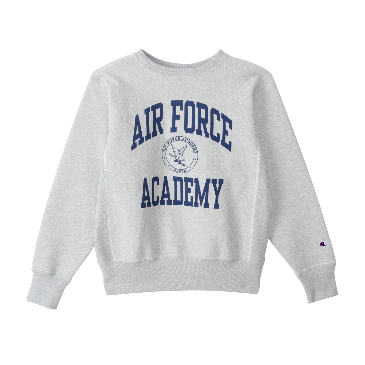 

Champion Свитшот мужской с длинным рукавом, графический, REVERSE, с круглым вырезом, серебристо-серый x темно-синий, 11,5 унций, на флисовой подкладке, с принтом, свитшот WEAVE®, C3-C026,