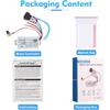 PWM DC Motor Speed Controller, DC 9V-60V & 10A Rated Brush Motor Stepless Speed Controller with Forward-Brake-Reverse Switch & Ajustable