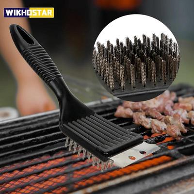 Kitchen Accessories BBQ Brush Barbecue Grill Brush Stainless Steel Wire Bristles Scraper BBQ Grate Cleaner BBQ Accessories Tools