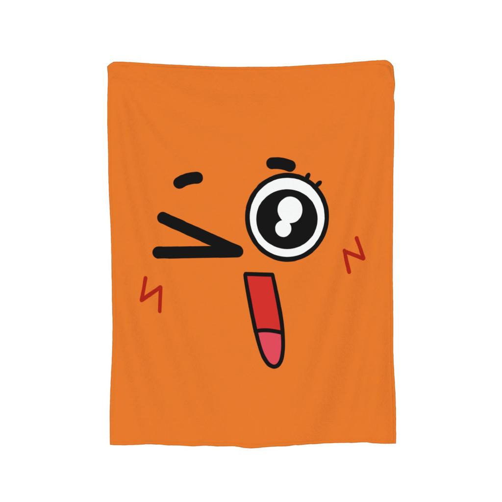 Gumballs Face Flannel Blanket Customized Throw Blanket for Home 150*125cm Plush Thin Quilt,