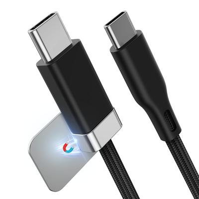 Magtame To Cable with Magnetic Secures Includes 2 Metal Prevents Cable Fast PD Compatible with iPhone MacBook and Other C To C Devices USB-C USB-C