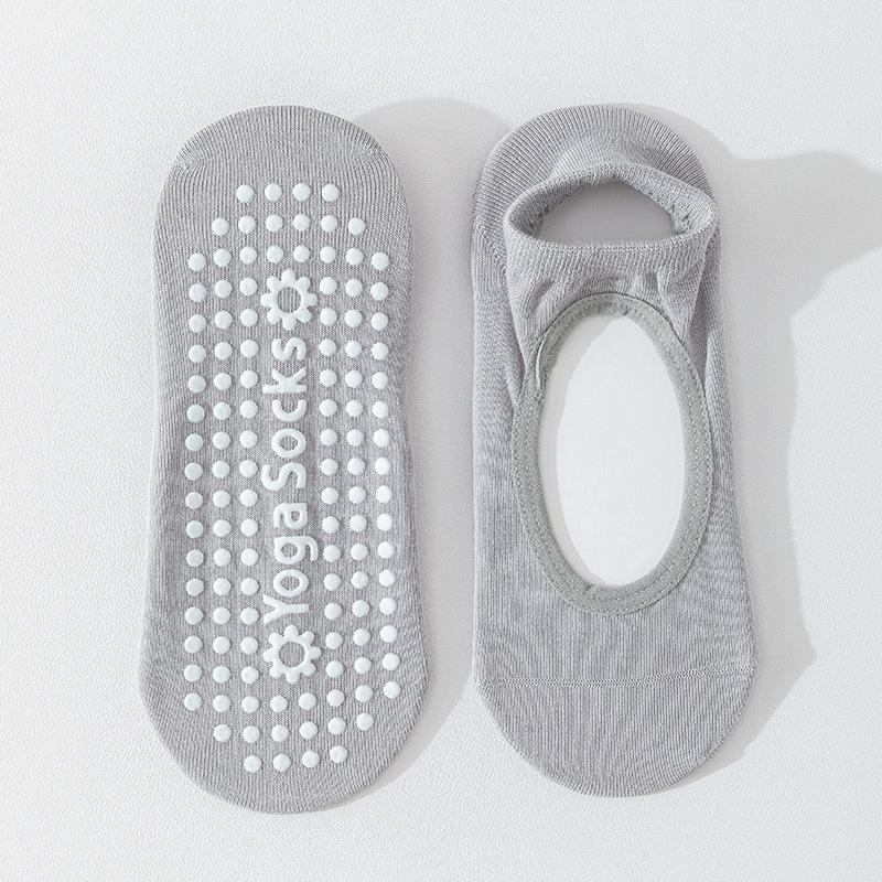 Yoga Socks, Women's Boat Socks, Summer Thin Pure Cotton Fitness Dance Silicone Anti-slip Sports Socks, Professional Pilates Socks