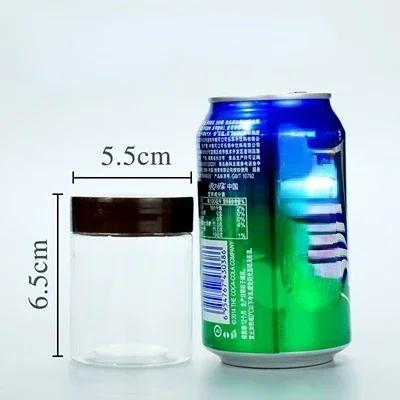 11pcs Food Storage Jars With Coffee Lid Clear Candy Cookie Sealed Cans Empty Plastic Grain Tank Transparent  Kitchen Container