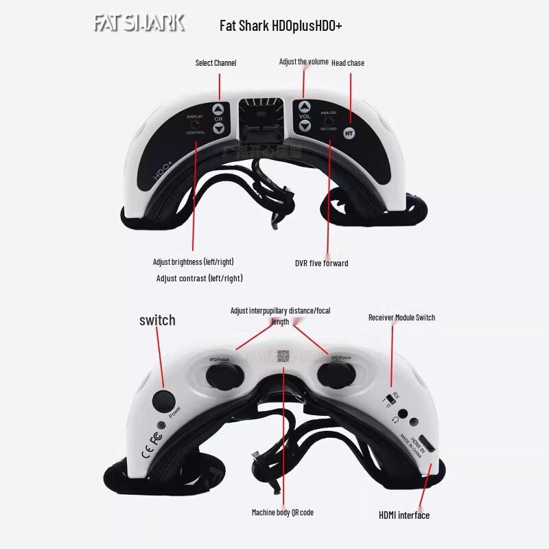 Fat Shark HDOplus HDO2 FPV Goggles