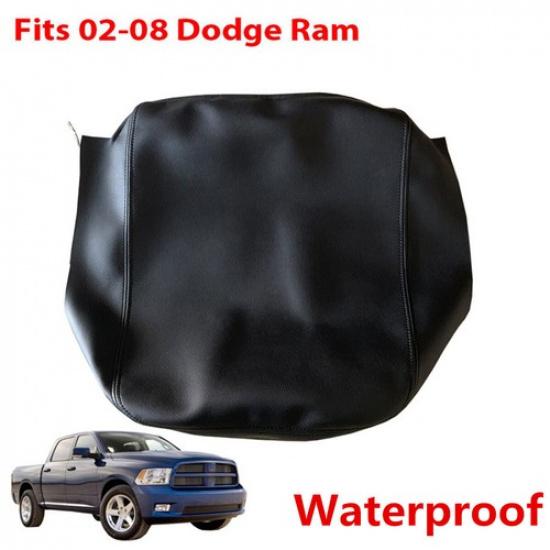 1X Black Leather Center Console Lid Armrest Cover Waterproof For Dodge Ram 02-08