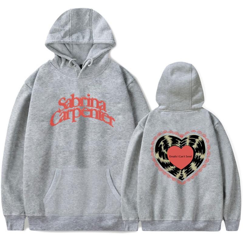 Sabrina Carpenter Logo Hoodies Men's Hoodie Vintage Unisex Pullover Men Vintage Graphic Hoody Tops Oversize Clothing