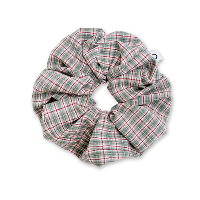 NOUGHT O Logo Check Scrunchie