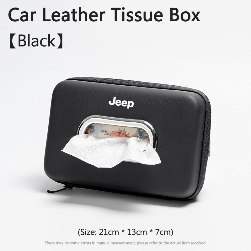 Car Armrest Box Backrest Hanging Multifunctional Tissue Bag For Jeep Renegade Compass Grand Cherokee Wrangler Jk Gladiator