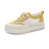 Zapatillas para Mujer Primavera y Verano 2025 Nuevas de Color Sólido Casual Versátiles Transpirables Malla de Cuero Zapatos de Mujer con Suela Gruesa