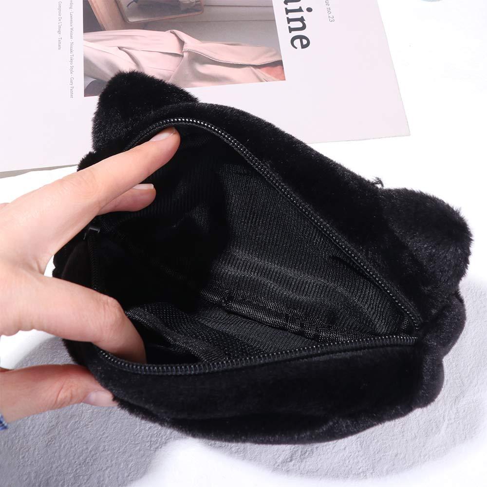 Tierpuppe Katze Plüsch Mäppchen Große Kapazität Aufbewahrungstasche für Schreibwaren Schulsachen