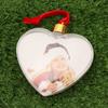Hanging Home Decor Picture Frame Pendant Xmas Tree Ornaments Photo Christmas Ball Photograph Holder