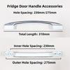 310mm Length Plastic Replacement Handle for Refrigerator Doors Compatible with Various Refrigerator and Display Cabinet Models