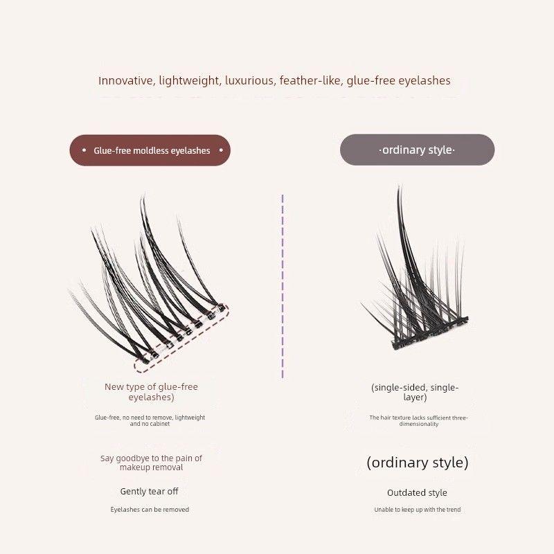 Li Jiaqi Recommends the New Glue-Free Self-Adhesive False Eyelashes, Natural and Realistic Baby Straight Sunflower Style, Reusable