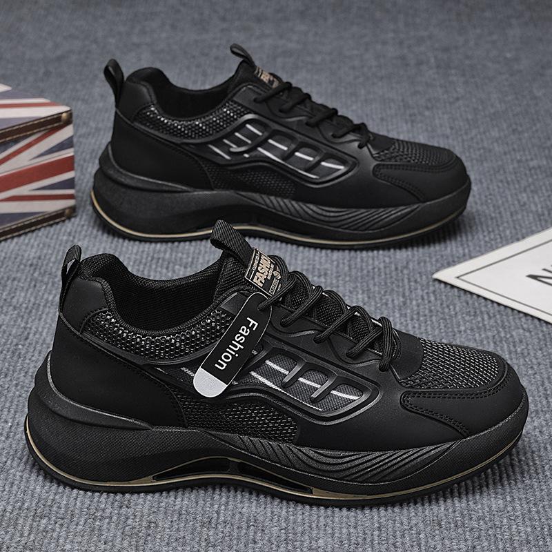 

Men s shoes spring new breathable mesh little white shoes men s trend versatile platform sports shoes casual dad shoes men 44