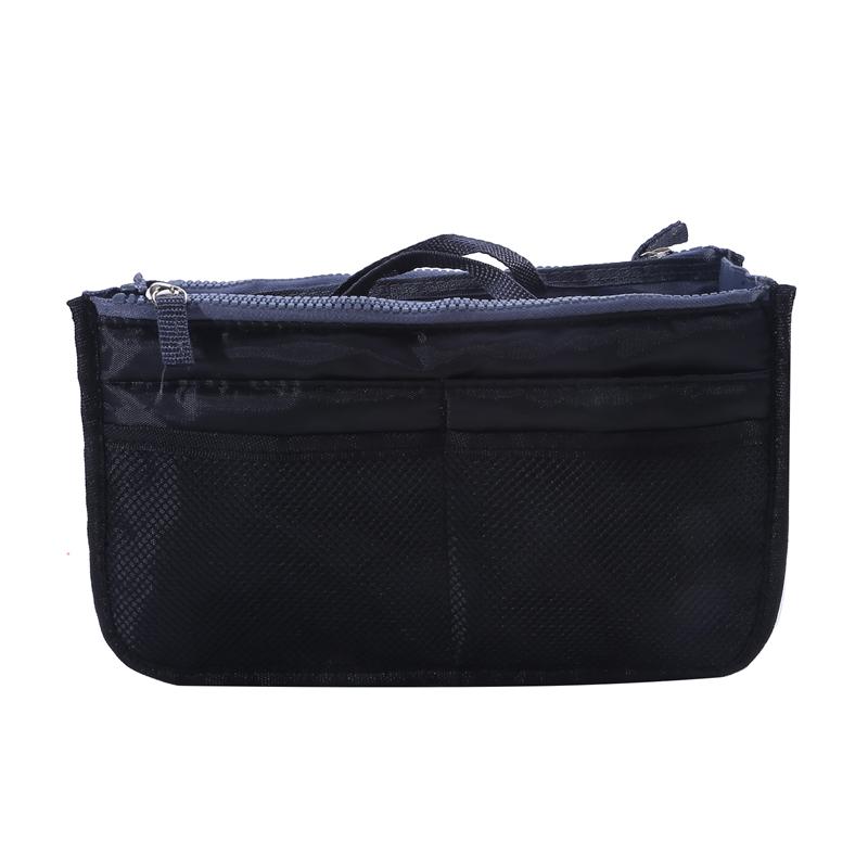 Multi Pockets Toiletry Bags for Women Men Travel Essentials Makeup Bag Solid Color Cosmetic Makeup Organizer Bag